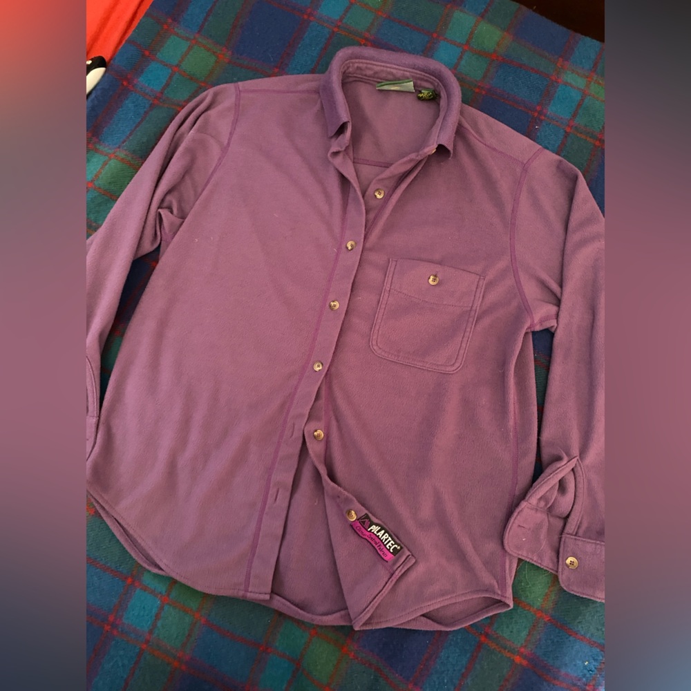 Cabela’s For Woman Purple Polartec Button Up Shirt